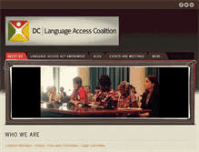 Tablet Screenshot of dclanguageaccesscoalition.org